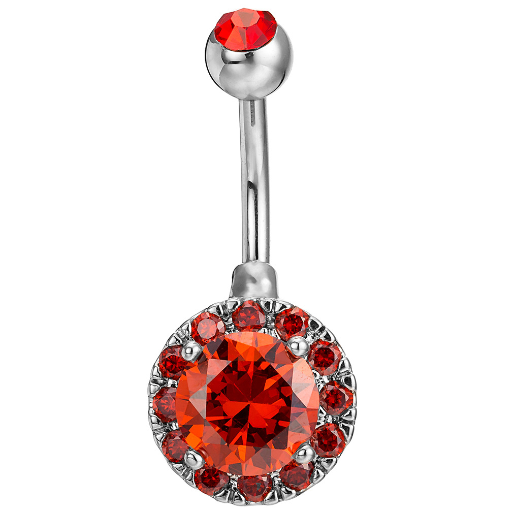 Platinum Red (Small Zircon), 9.5x25mm