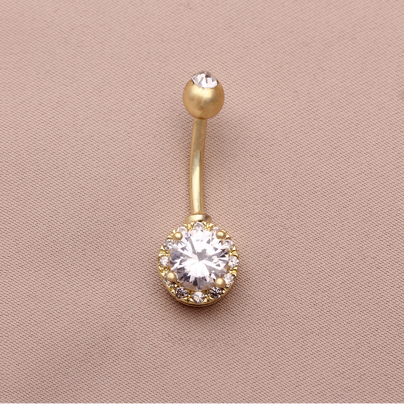 Gold White (Small Zircon), 9.5x25mm