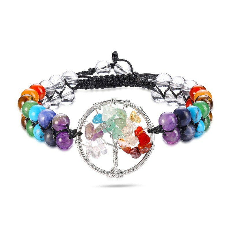 Double Layer Colorful Stone Bracelet