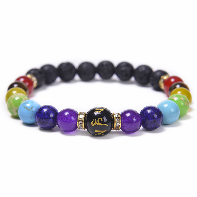 Chakra Bracelet - Volcanic Stone