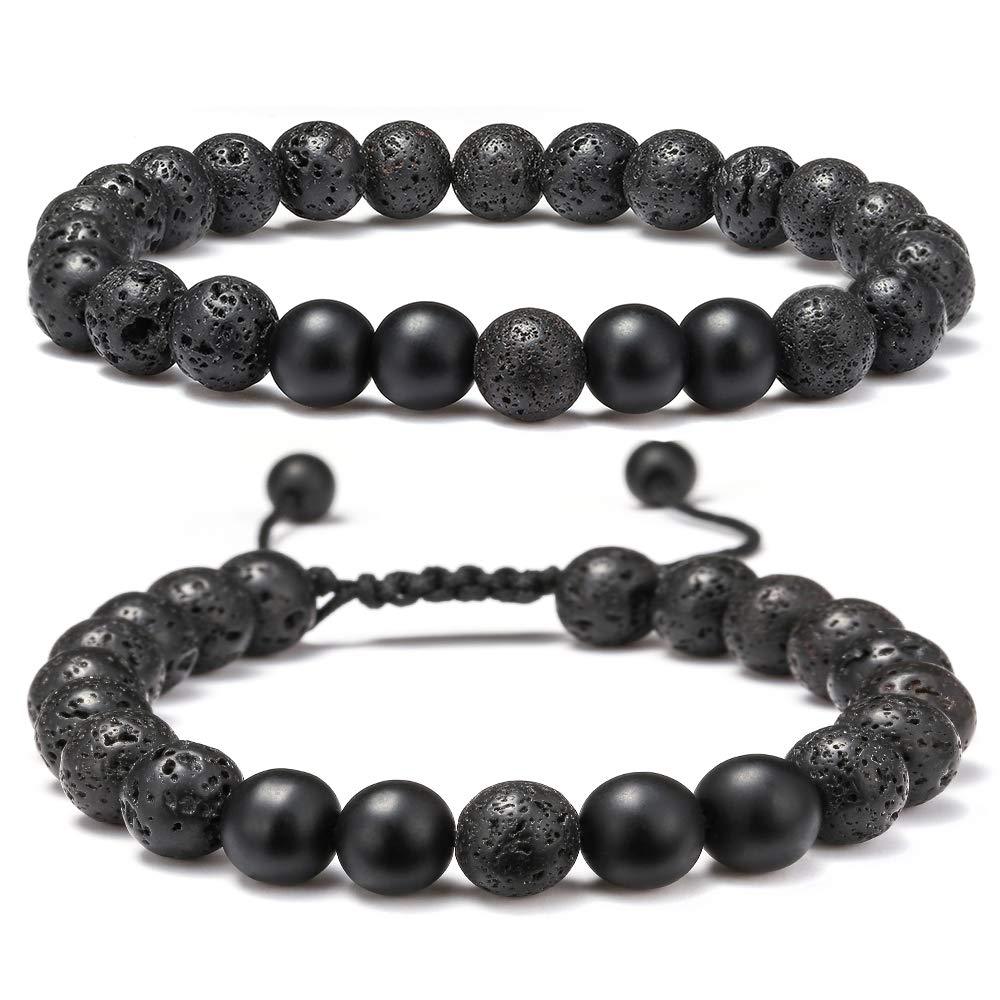 6:Matte black   volcanic stone, two/set