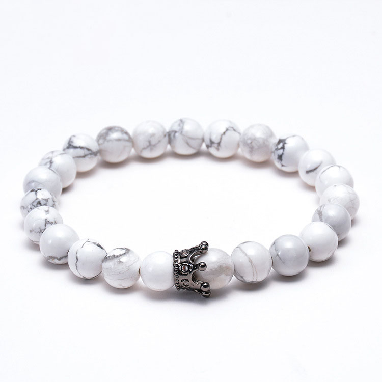 4:Natural White Turquoise Bracelet