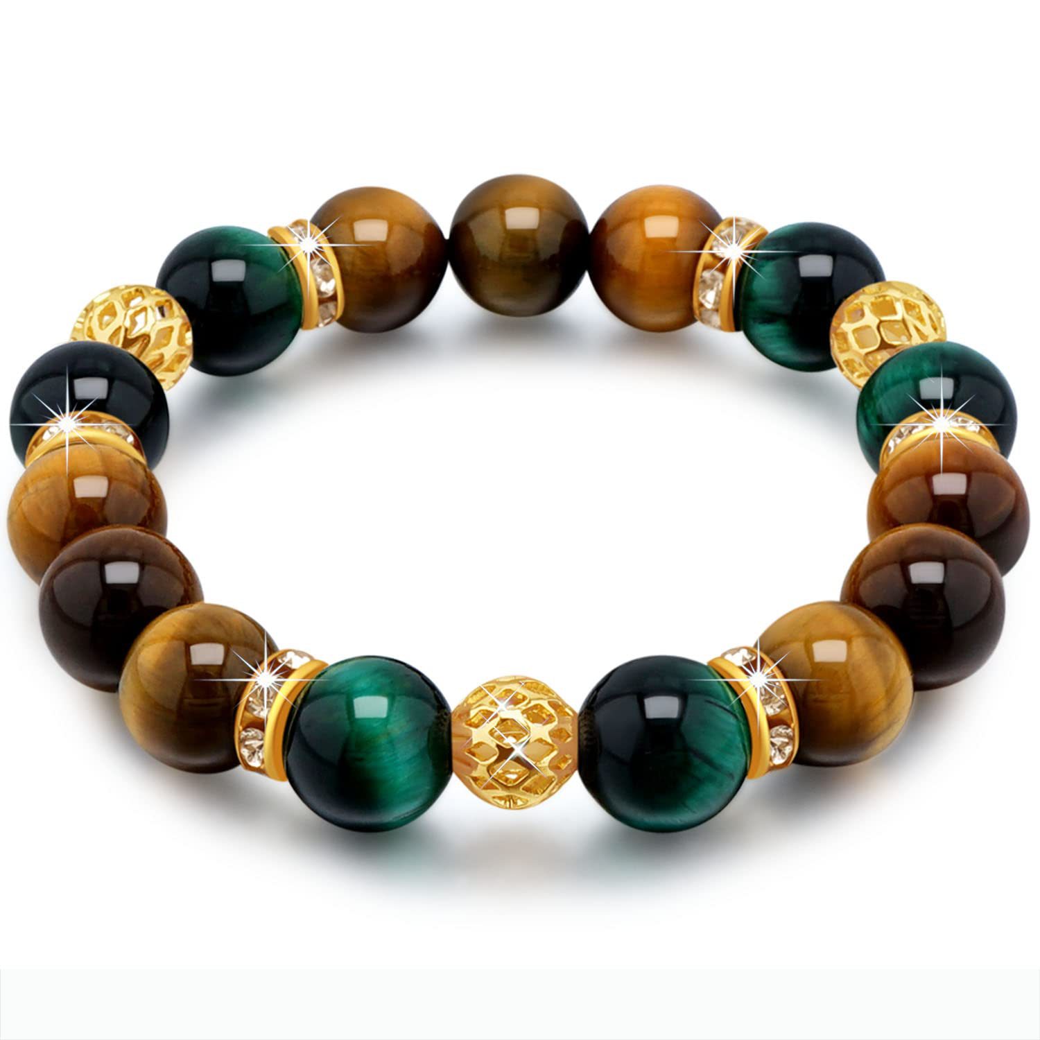 Yellow + green tiger eye