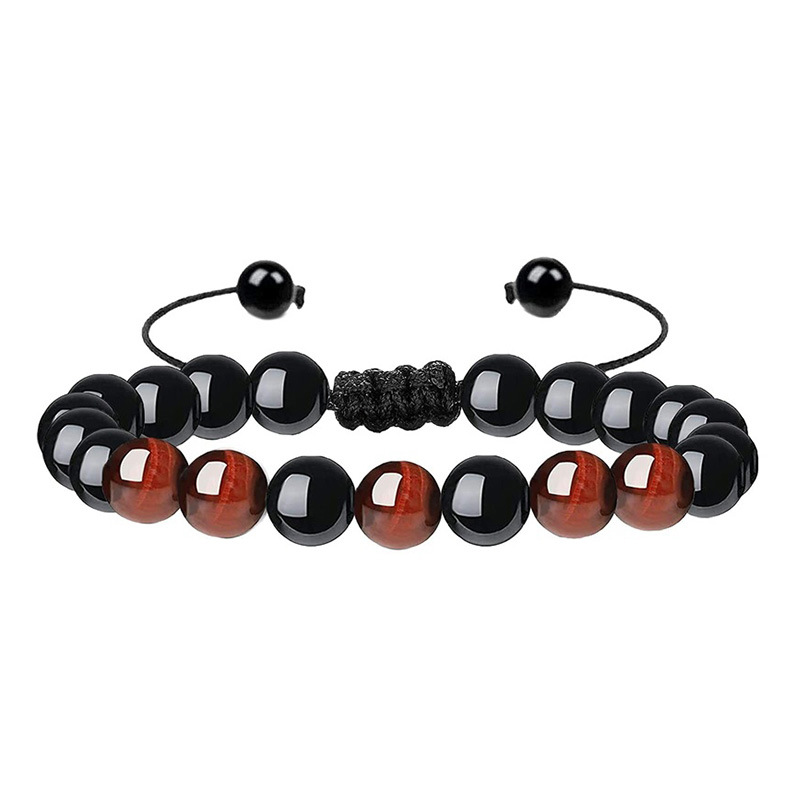 Red Tiger Eye + Black Onyx