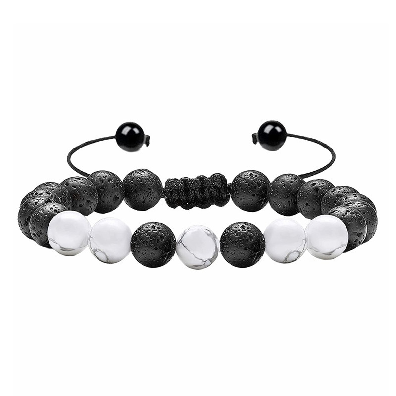 white turquoise + volcanic stone