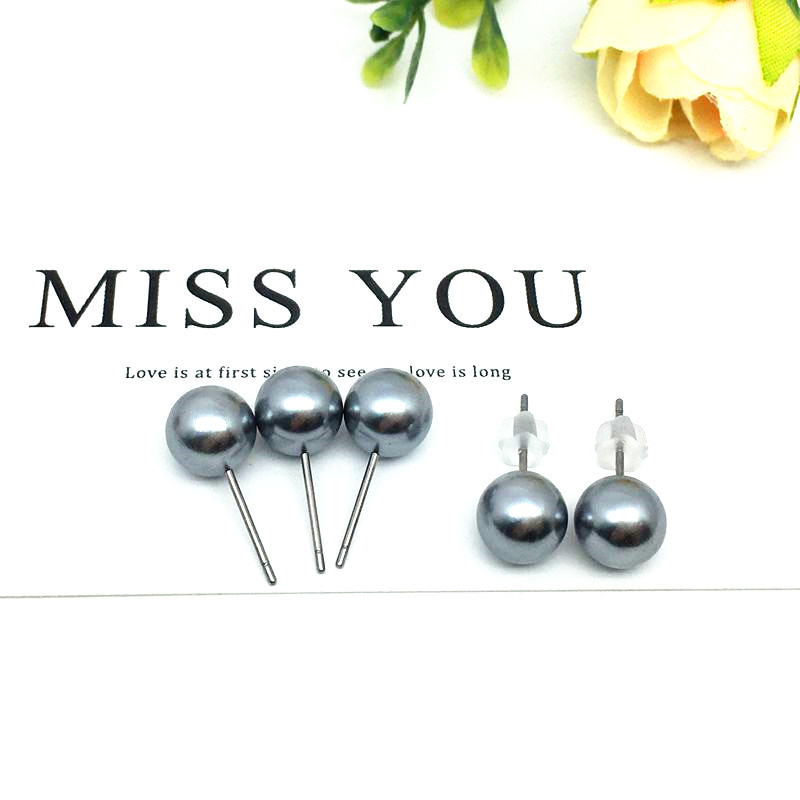 gray pearl  6mm