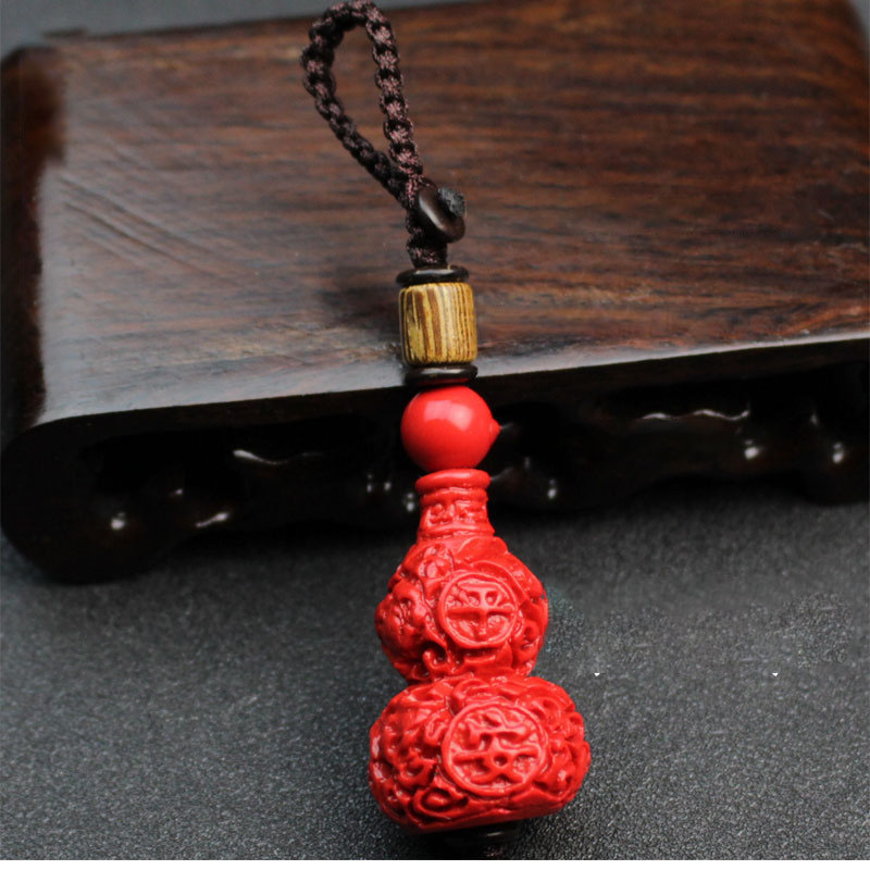 3:[Court style] cinnabar gourd keychain