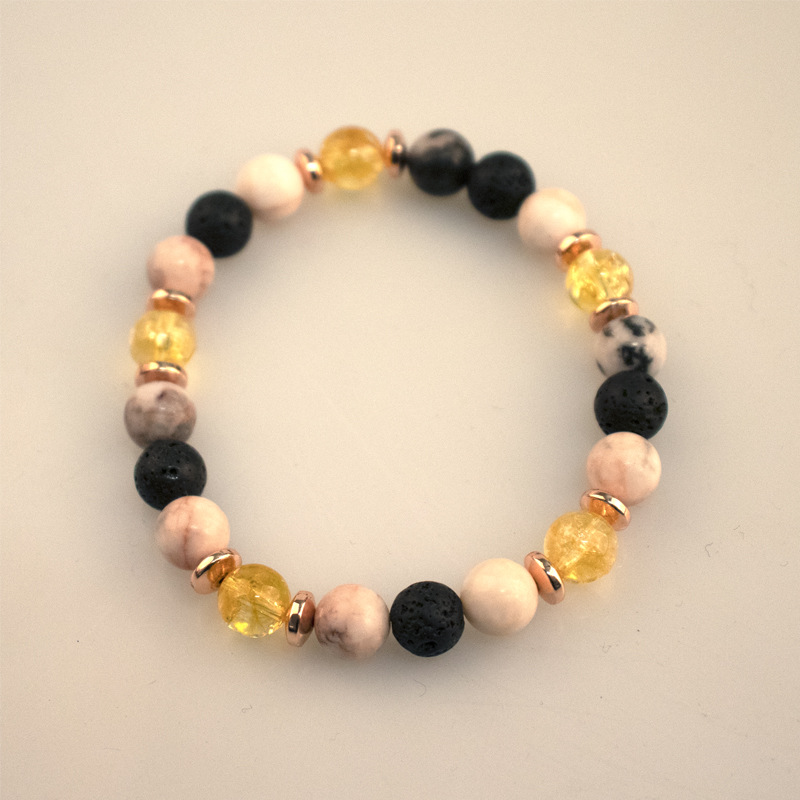 Citrine Volcanic Stone Bracelet