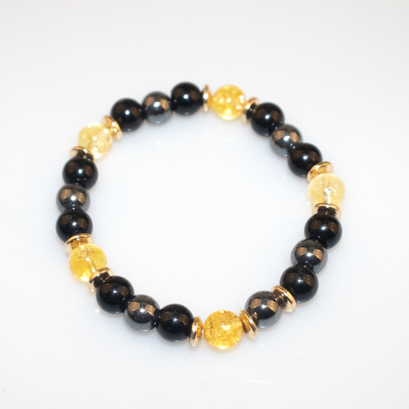 5:Citrine Black Gallstone Bracelet