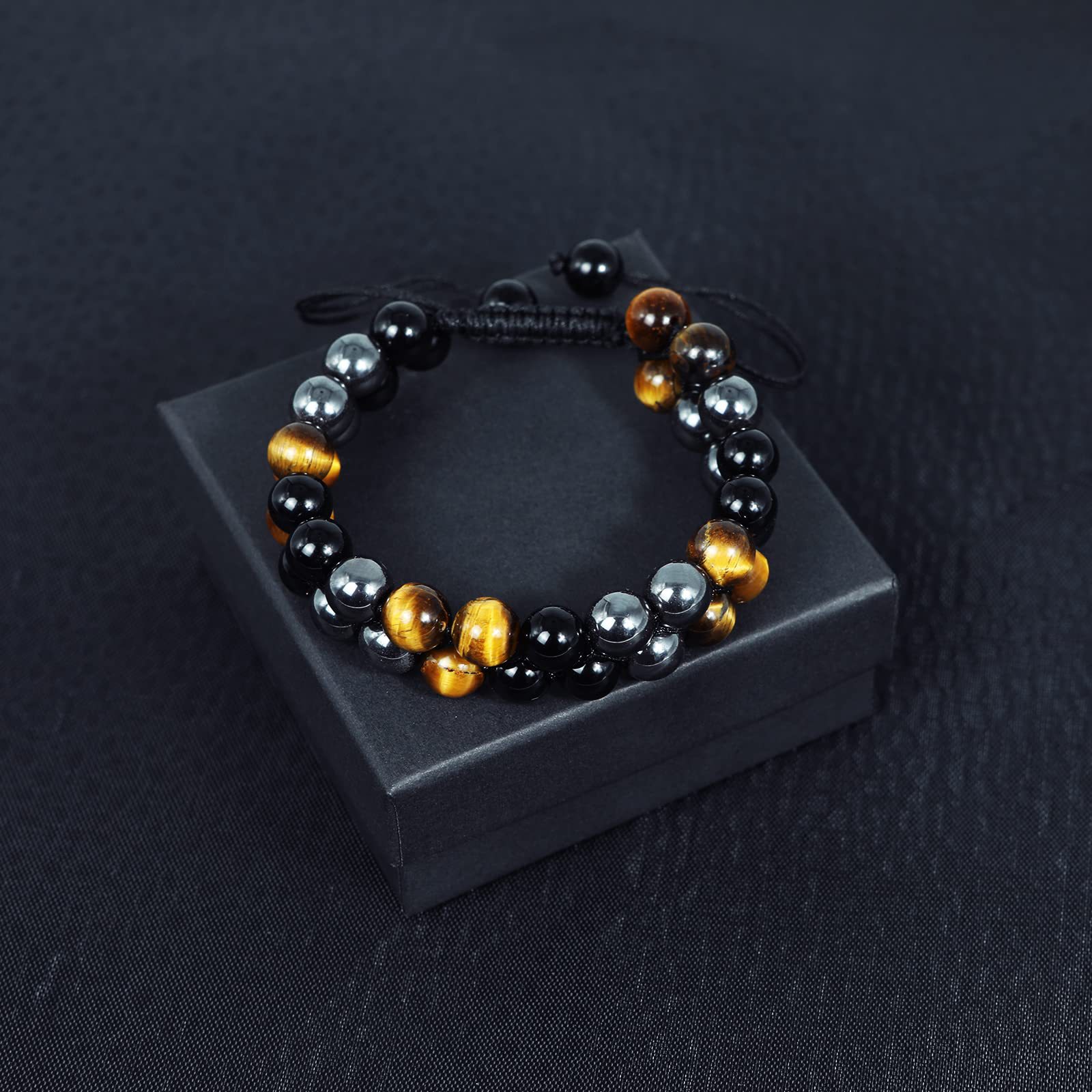 5:Tiger Eye Black Onyx With Box