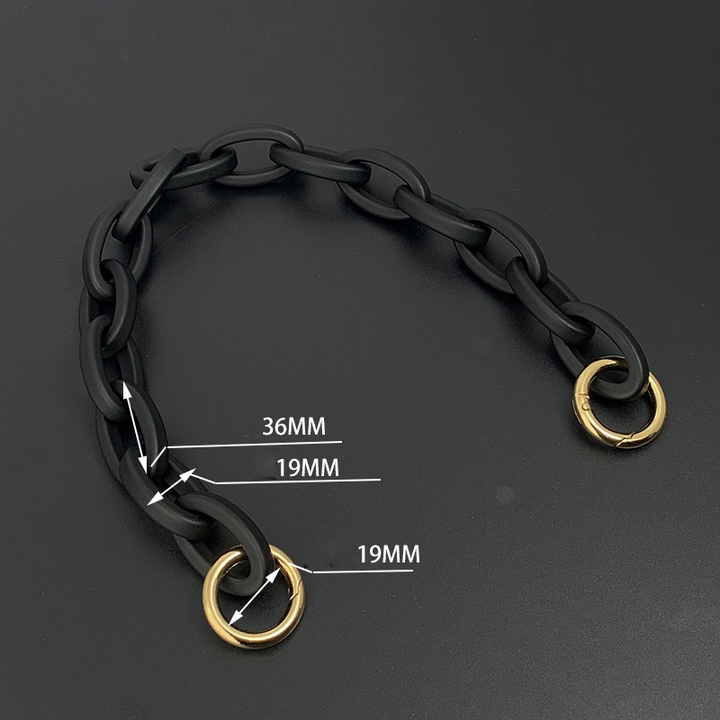 40cm black+light golden spring ring