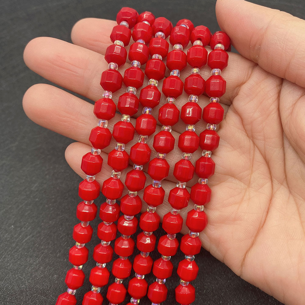 Imitation red coral 6mm