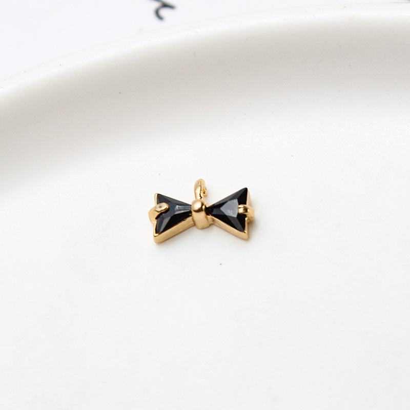 Black Single Hanging Bow 6x10mm