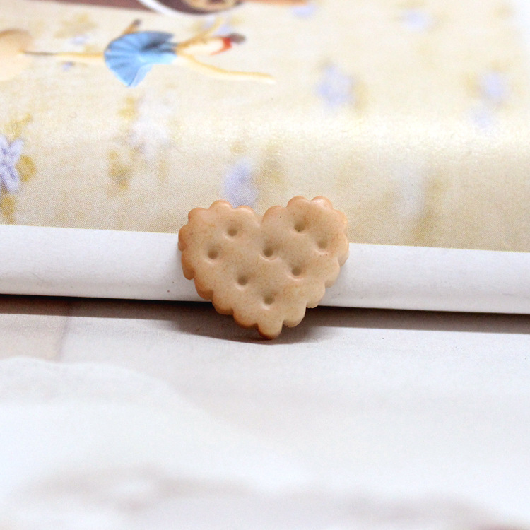 9:Peach Heart Biscuit Biscuit Color 20x16mm