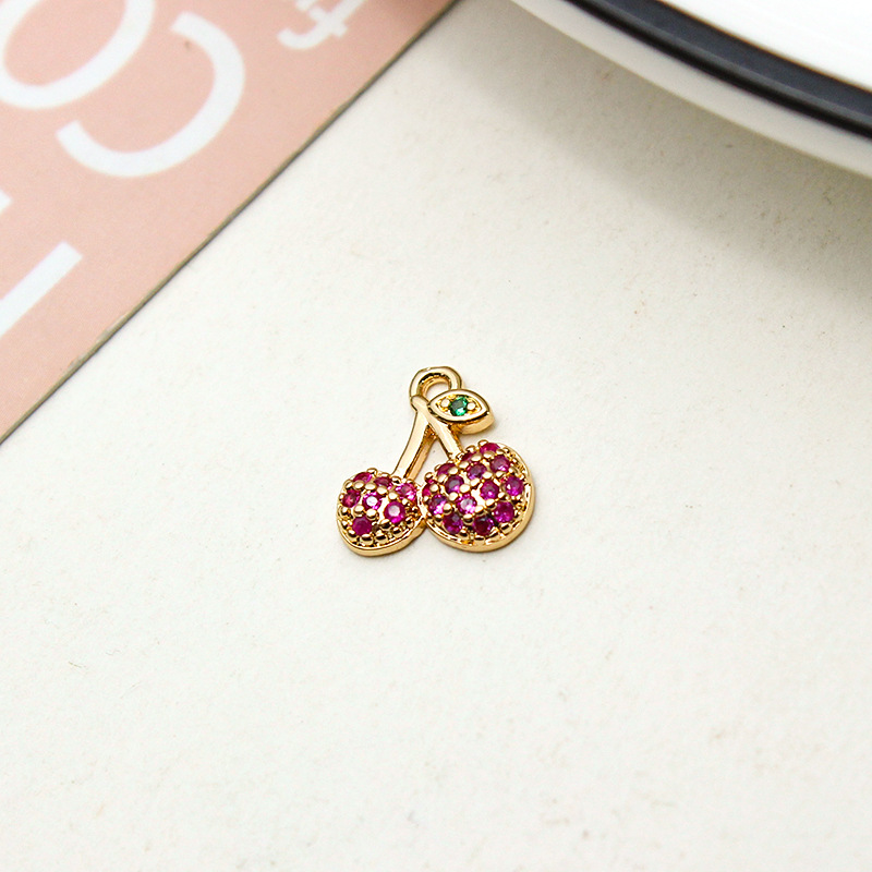 7#Cherry rose red 10x10mm