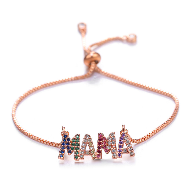 Medium-Rose Gold Pull Bracelet 18cm