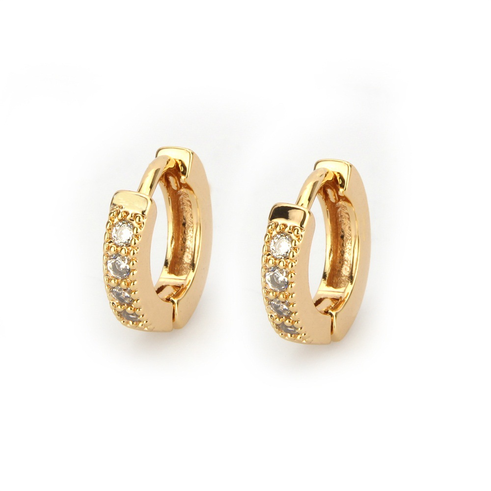 Gold-plated white zircon