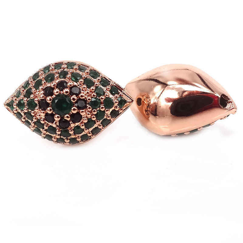 2:Rose gold green spinel