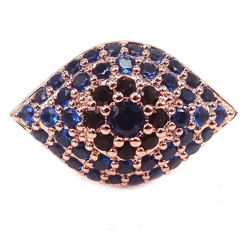 Rose gold spinel blue