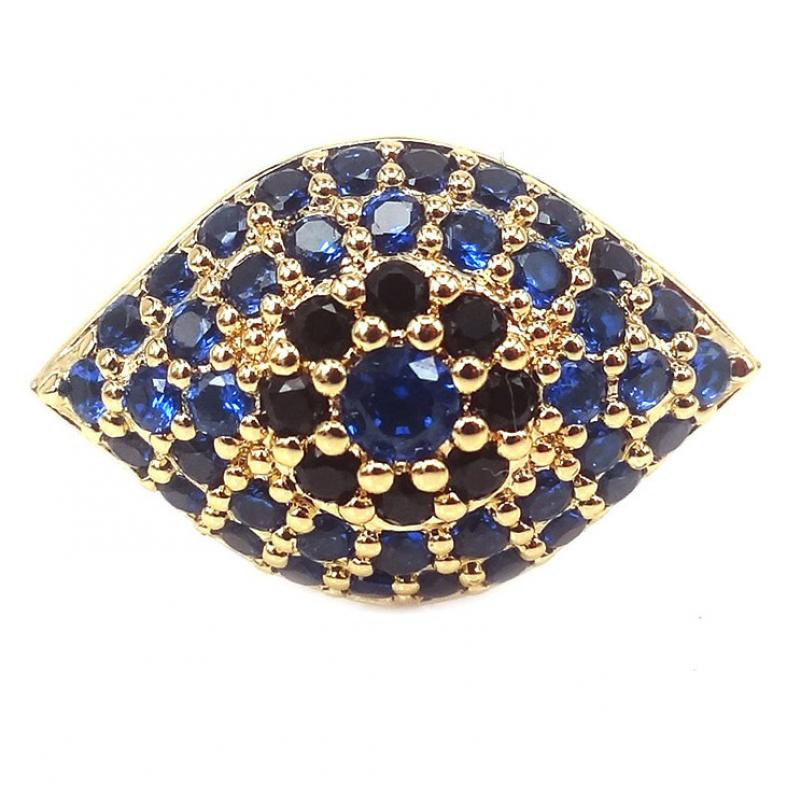 Gold spinel blue