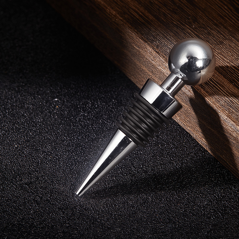 1:Round bead stainless steel bottle stopper