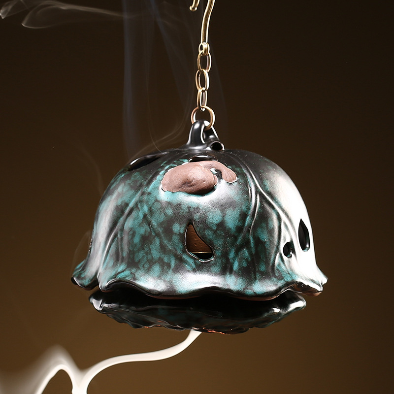 3:Lotus Drop Ball Incense Burner 8.1*8.1*6.3cm