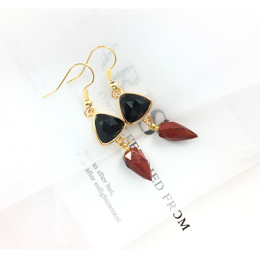 Black Onyx + Red Line Stone