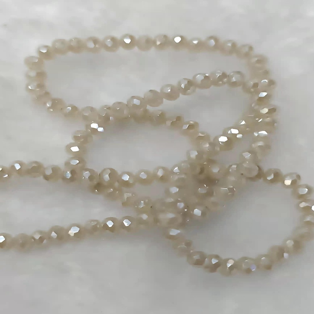 White Jade All Gold 2mm