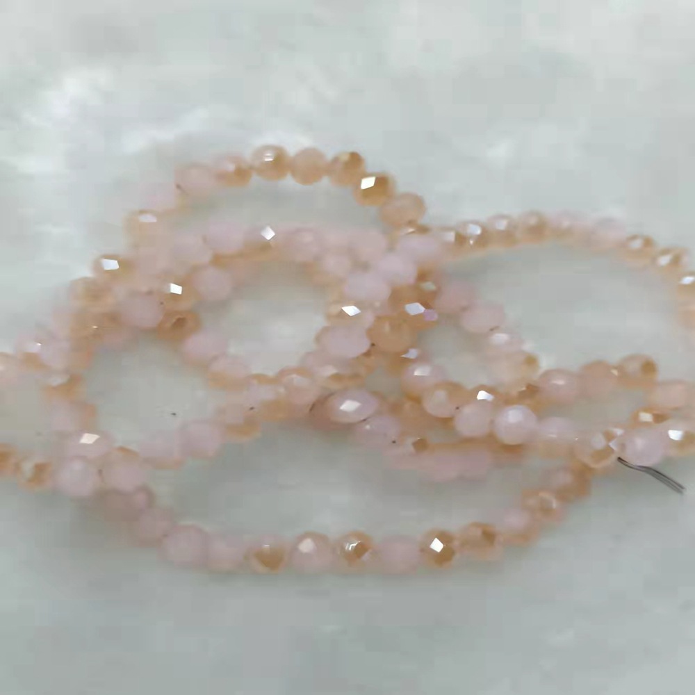 Pink jade semi-amber 3mm