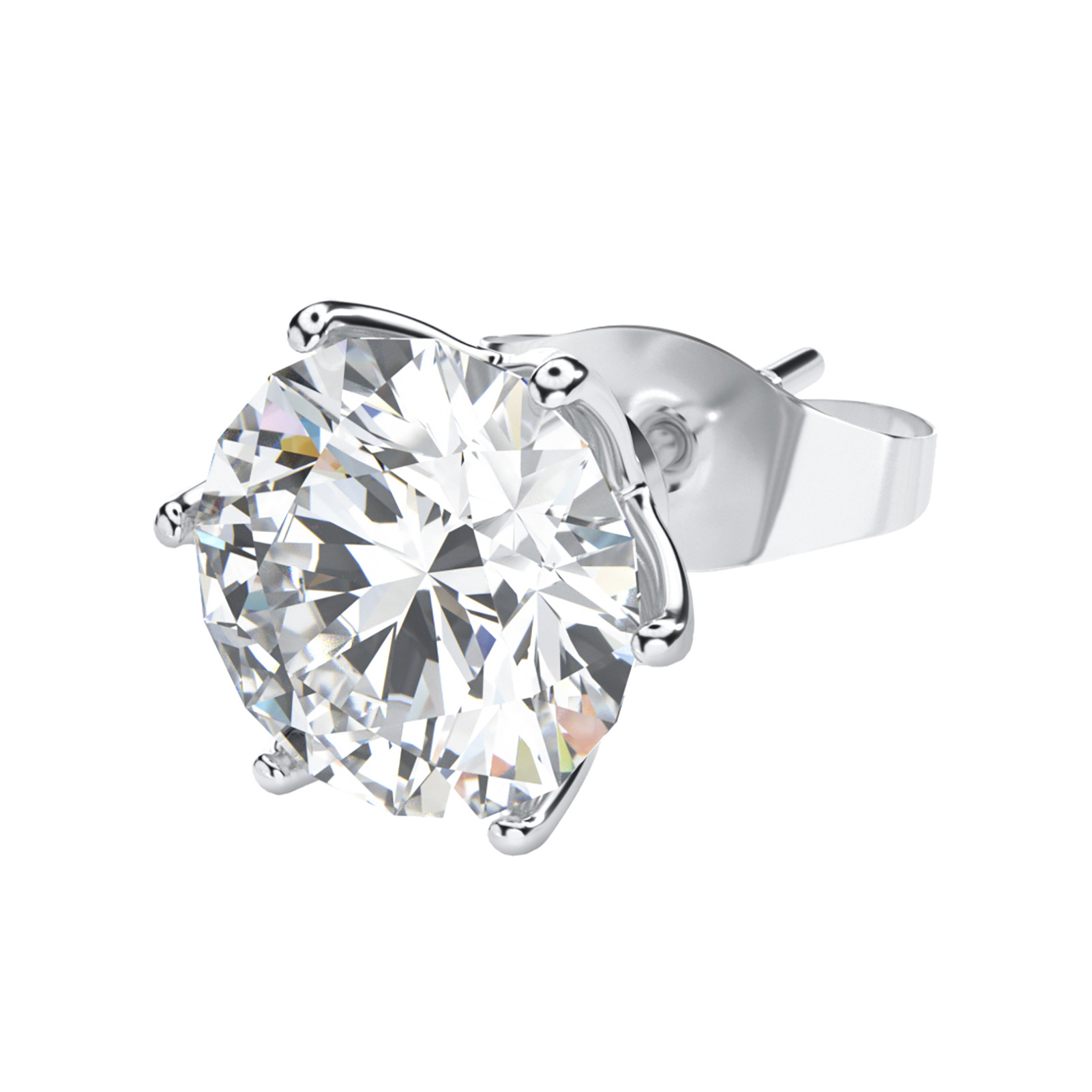 6:0.5 carat platinum color,5mm