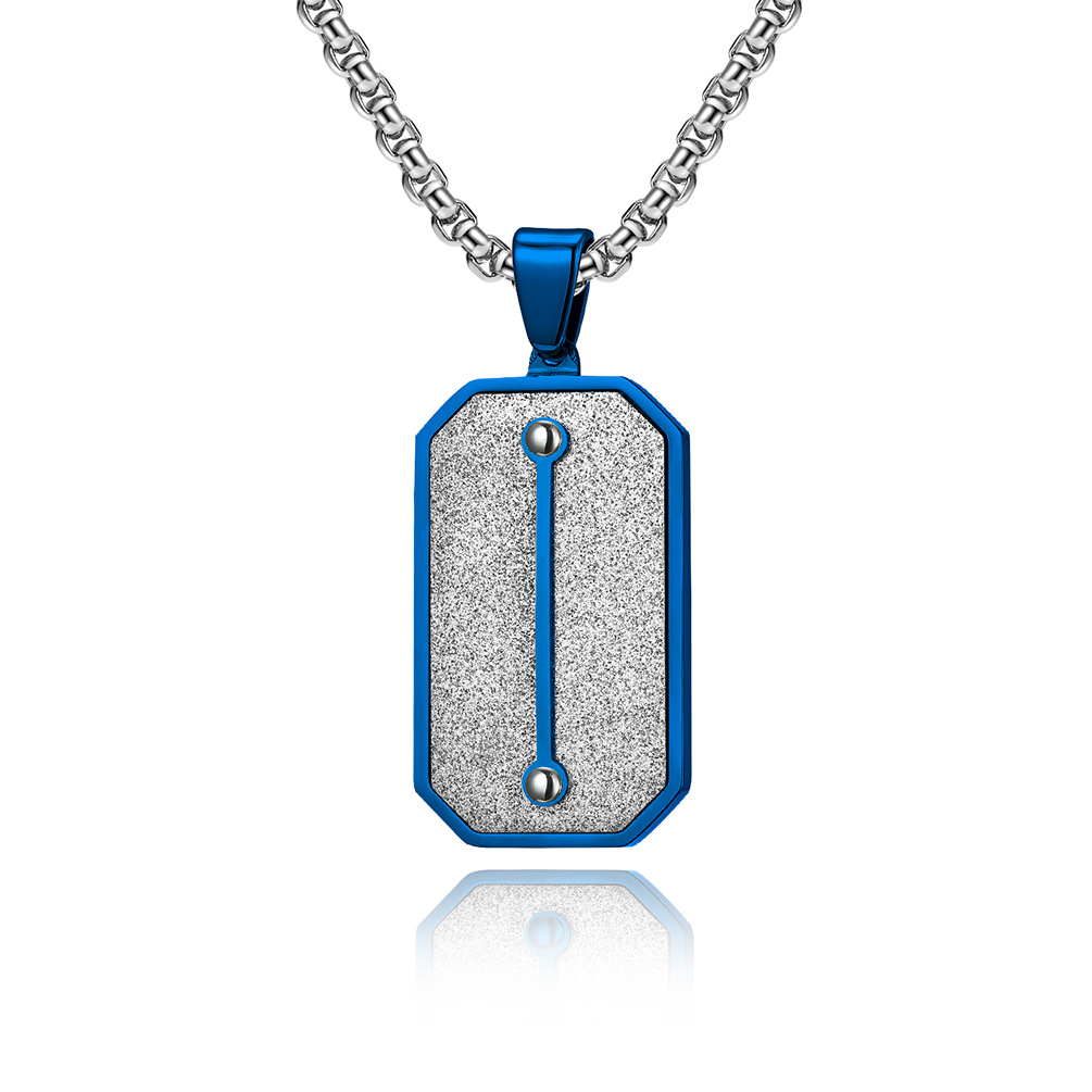 4:blue pendant with chain