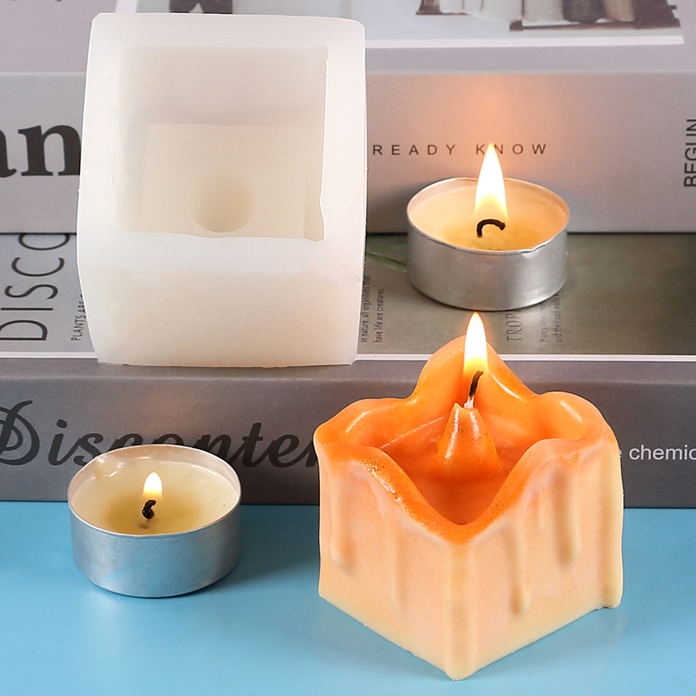 Square Irregular Candle Silicone Mold-Small