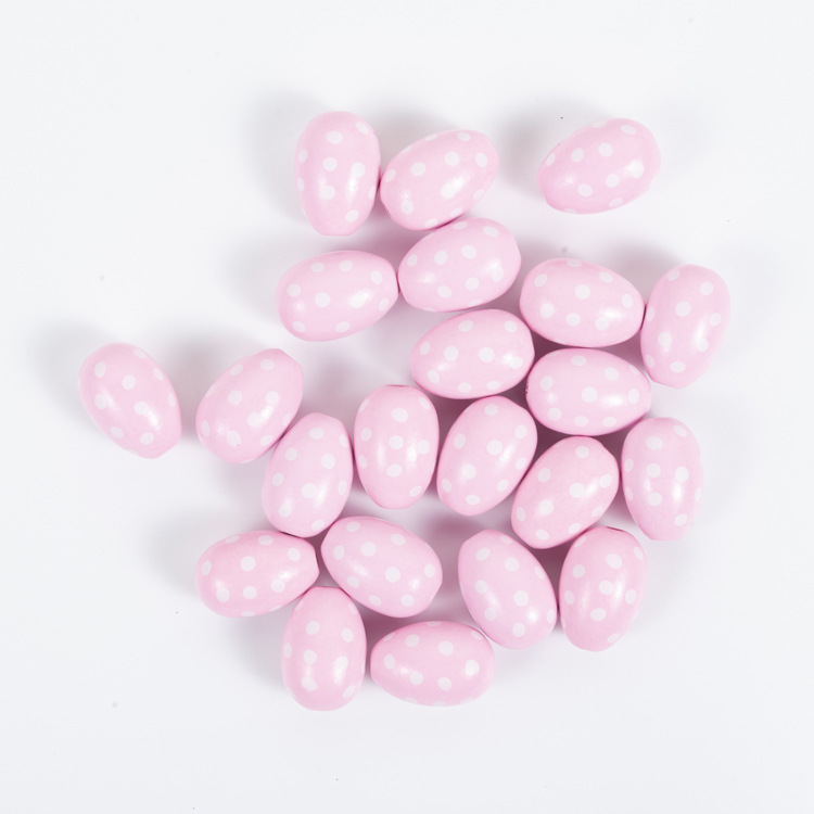 7:Pink Polka Dot Egg 30x20mm