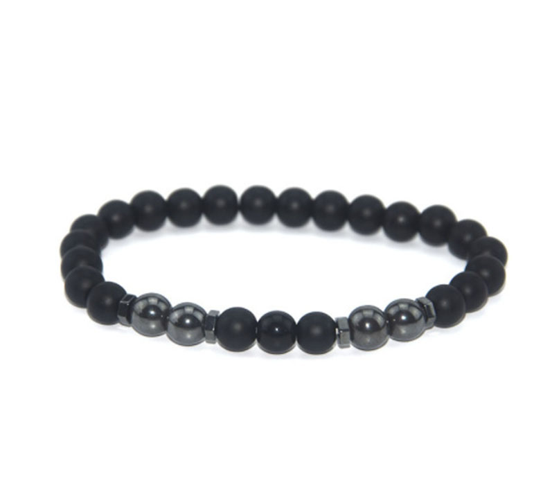 12:Bright Black Anklet 23.5cm