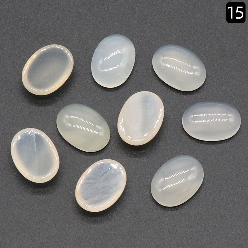 15 white agate