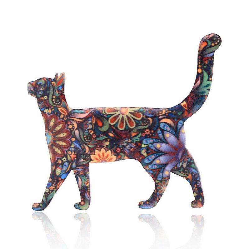 Walking cat 48x65mm