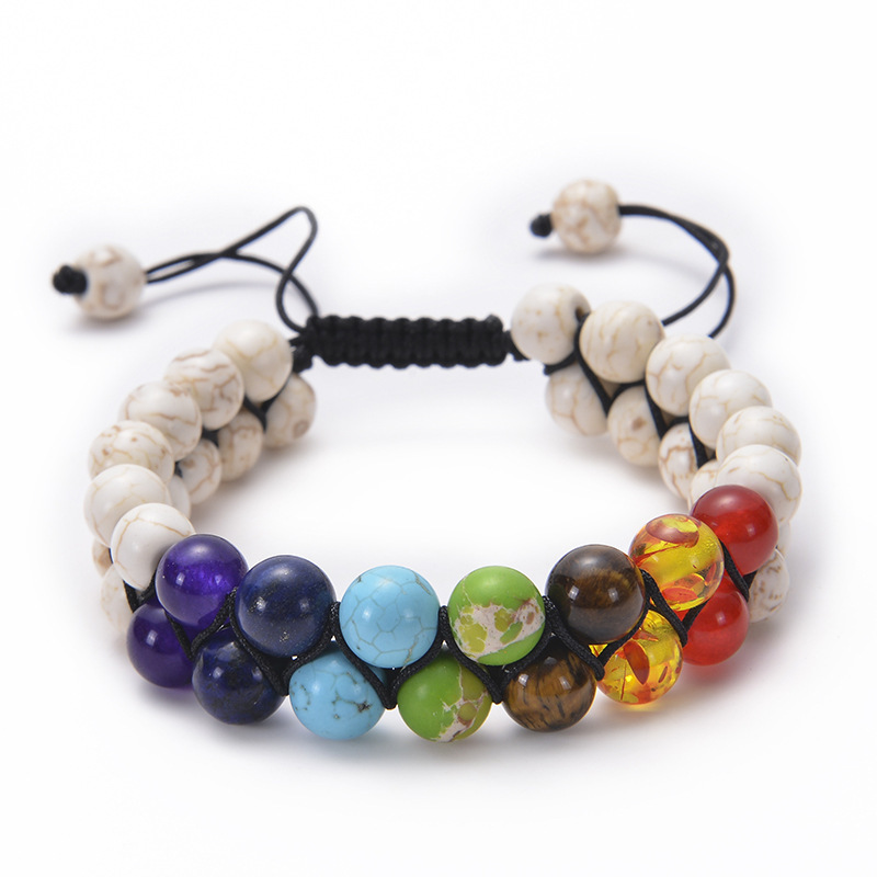 2:white turquoise bracelet