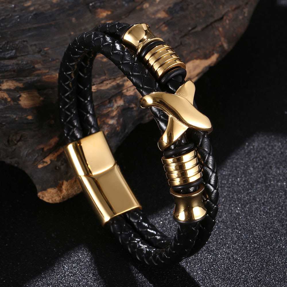 Black Leather [Gold] 185mm