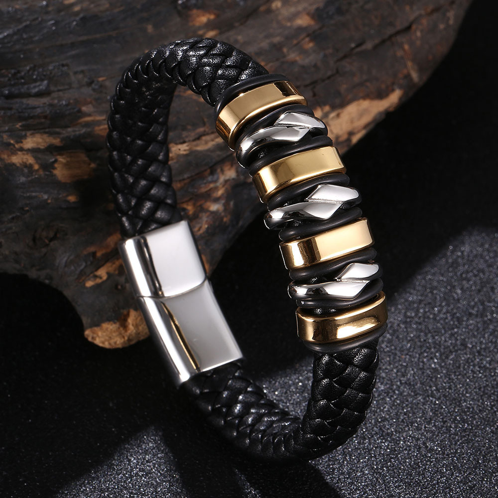 Black Leather [Steel Gold] 195mm