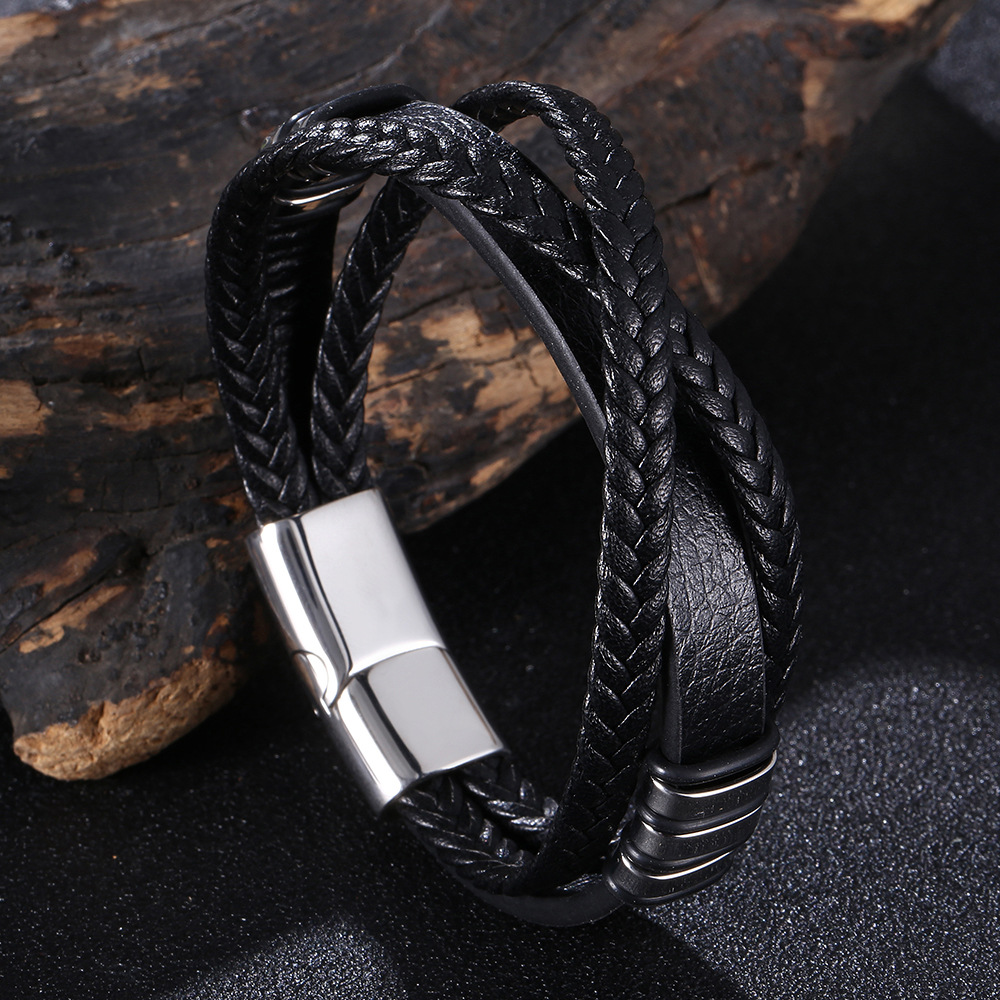 Black Leather [Steel Color] 165mm