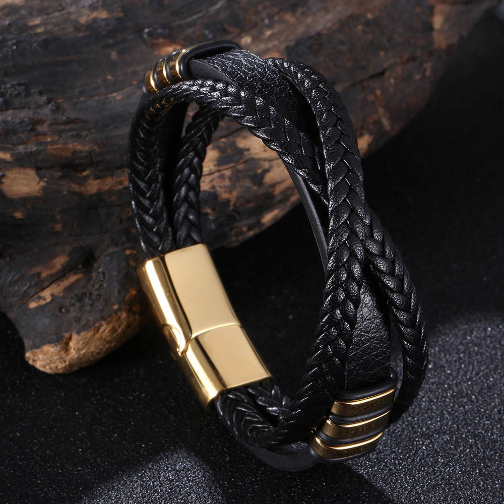 Black Leather [Gold] 205mm