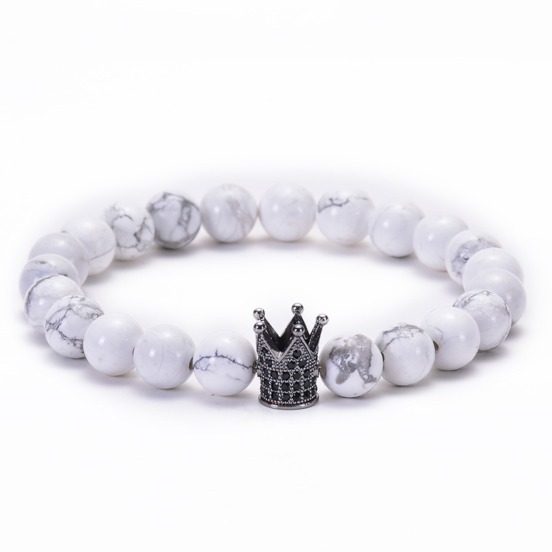 2:white turquoise bracelet