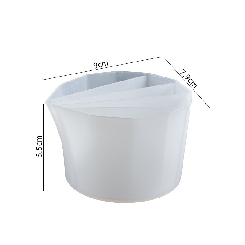 Five-compartment silicone color separation cup