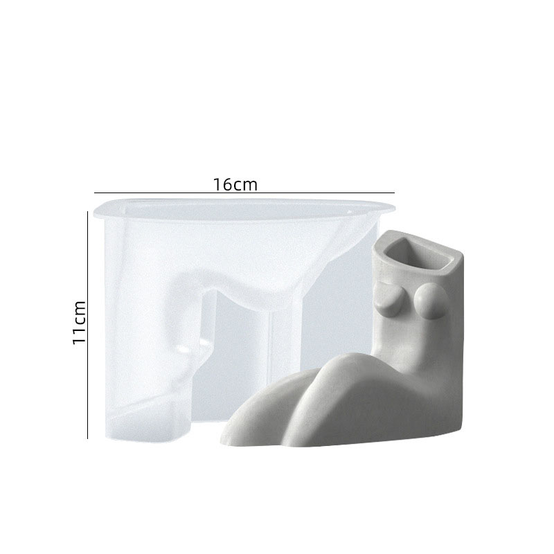 Human body vase silicone mold 03