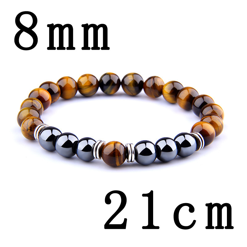 6:21cm Male tiger eye stone (8mm)