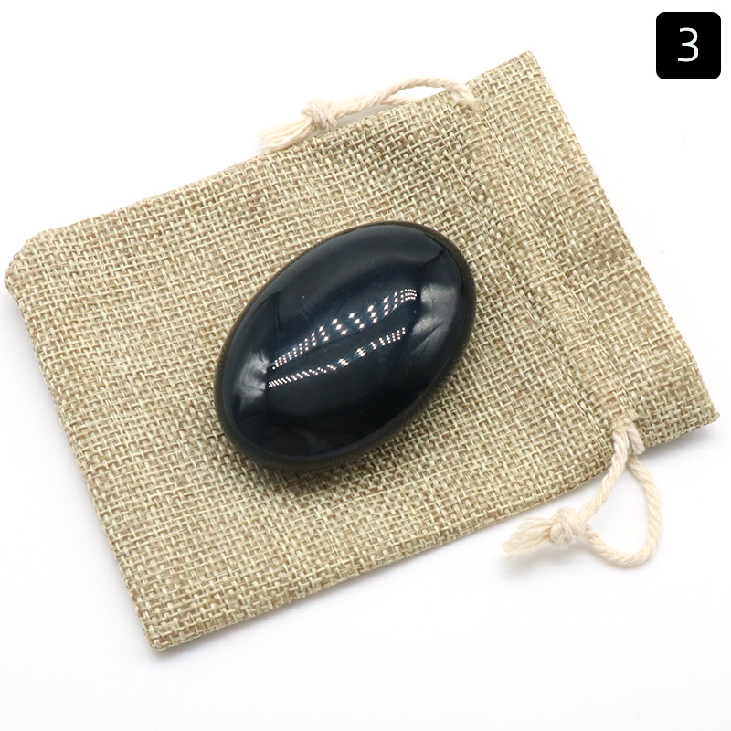 Obsidian soap + burlap bag