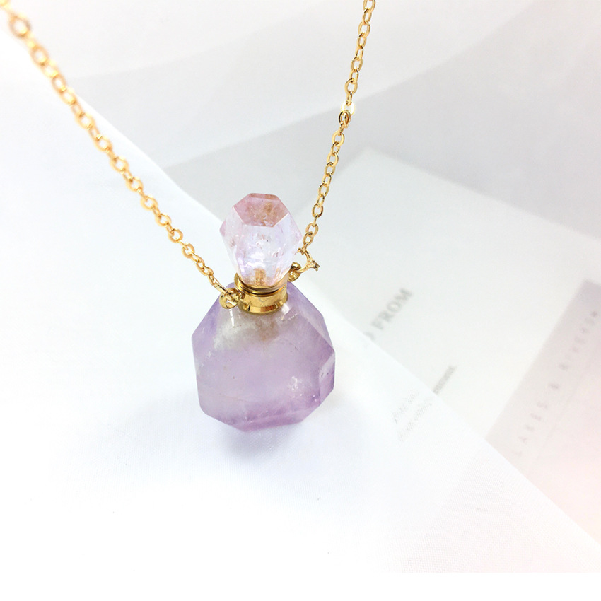 No. 1 Amethyst Necklace, 20x38mm