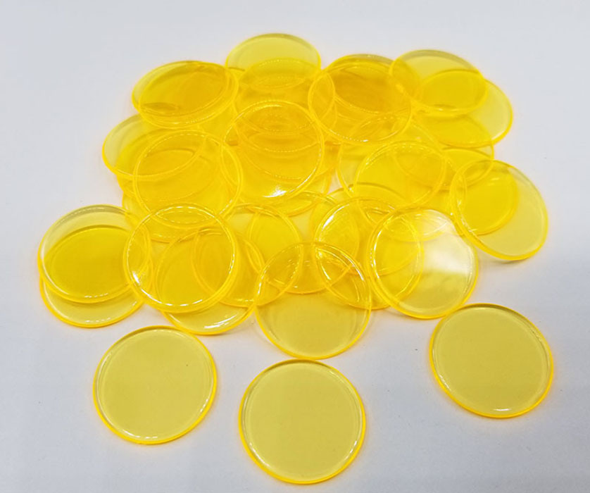 Transparent bright yellow