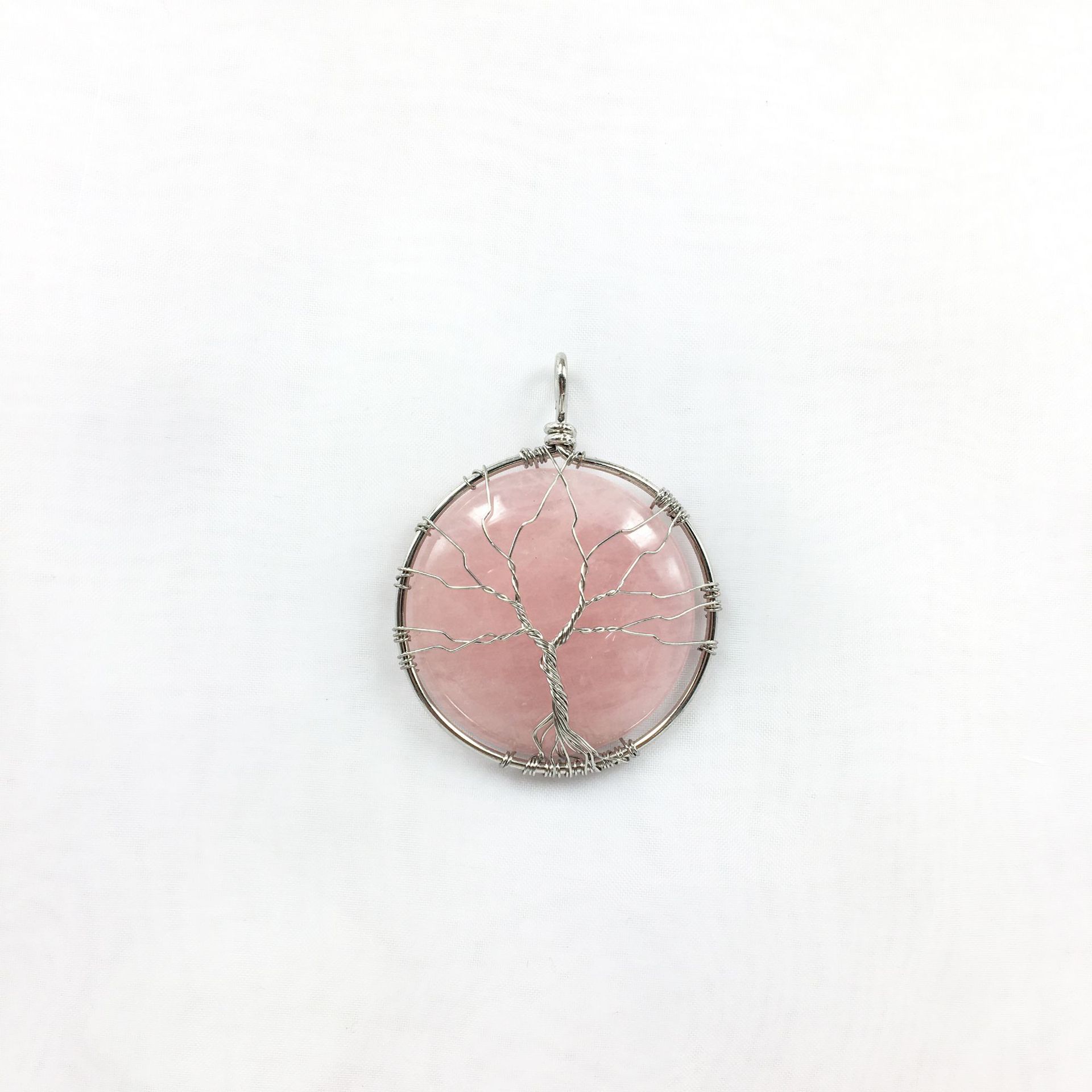 Pink Crystal White K Tree of Life