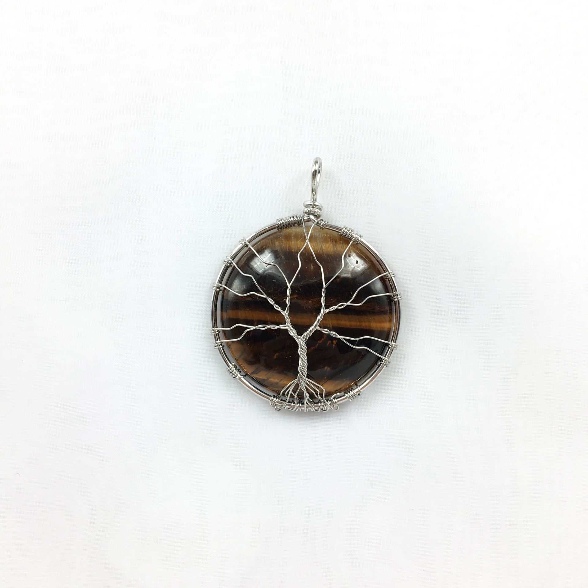 Tiger Eye White K Tree of Life